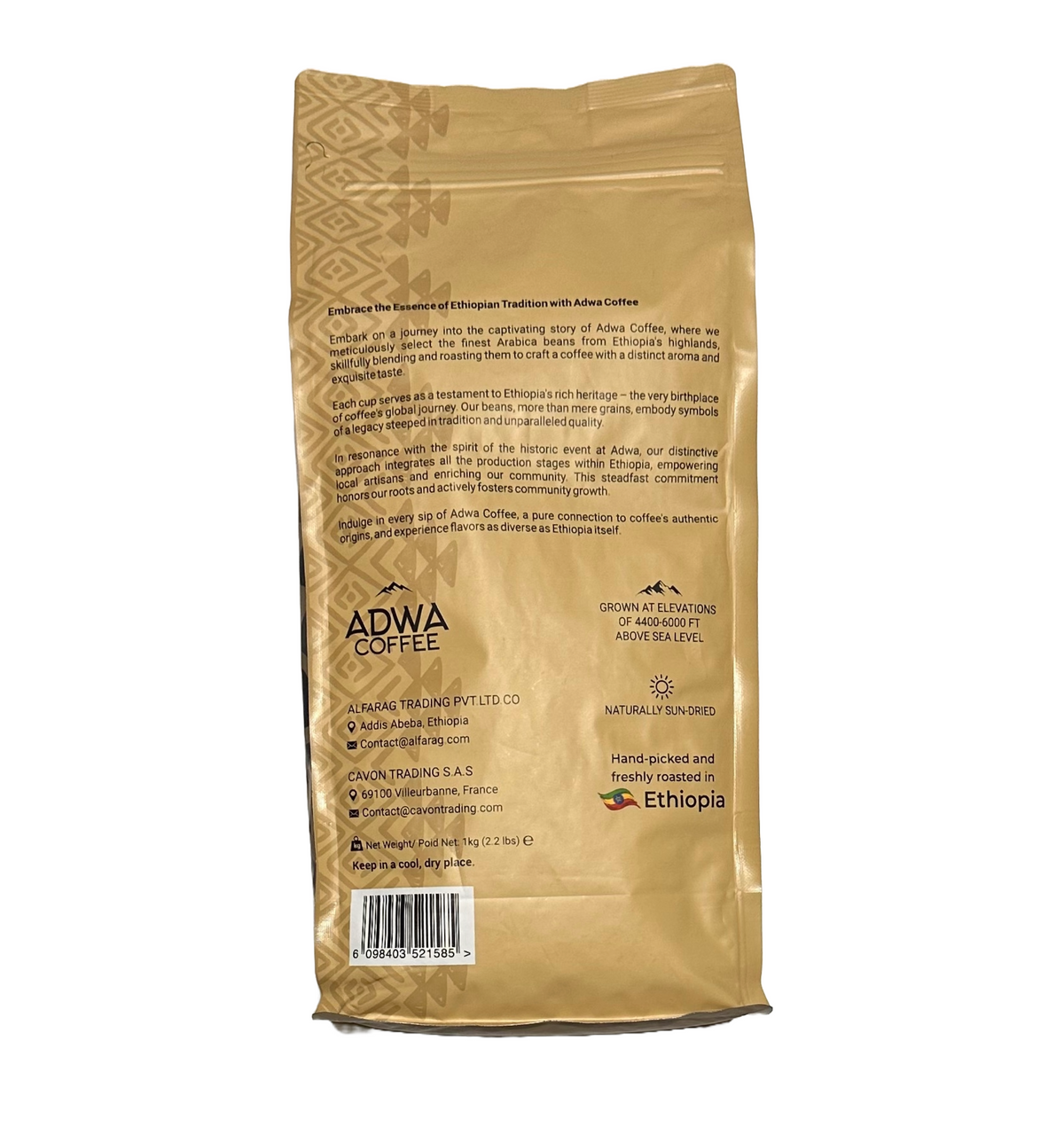 1 - Adwa Coffee – Café moulu – 1 kg