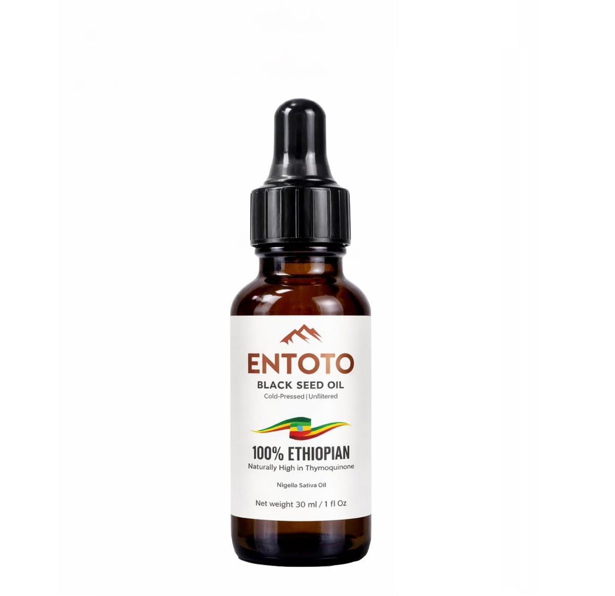 1 - Huile de Nigelle Éthiopienne Entoto – Nigella Sativa Pressée à Froid – 30 ml (1 oz)